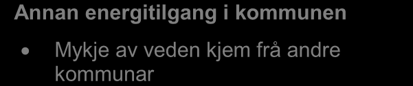 3.4 Lokal energitilgang Utgreiinga skal innehalde eit oversyn over nytta energiressurser i kommunen.