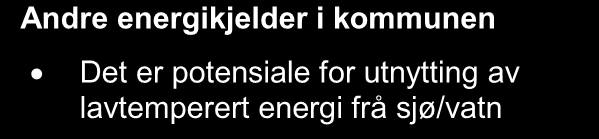 5.3 Bioenergi I Selje kommune er det mogleg å ta ut meir energi frå skogen enn det som vert gjort i dag. Energi- og klimaplanen seier at kommunen skal legge til rette for dette.