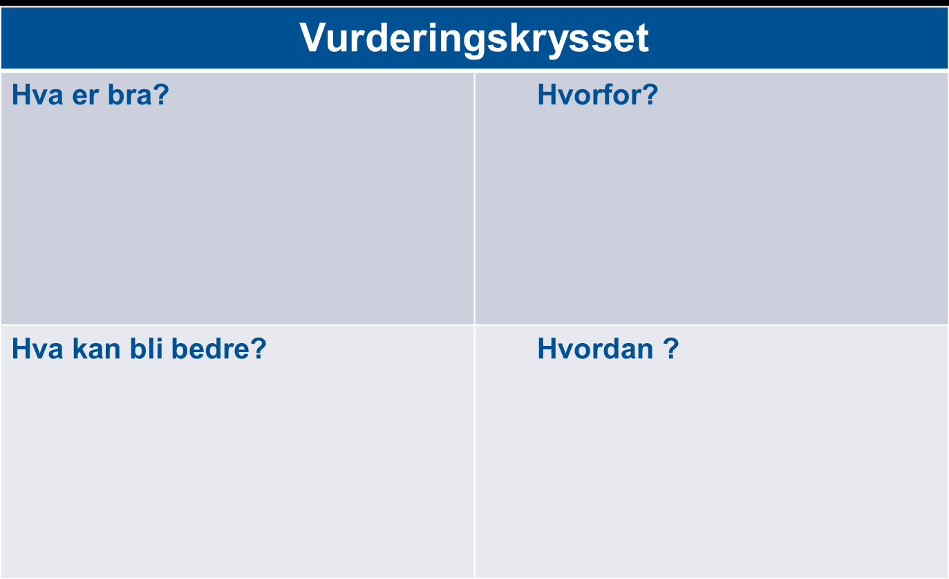 Vurderingskrysset