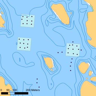 Eksperimenter på 70 mål sjøbunn i Ormefjorden og Eidangerfjorden Eksperimenter i bokser med fjordbunn