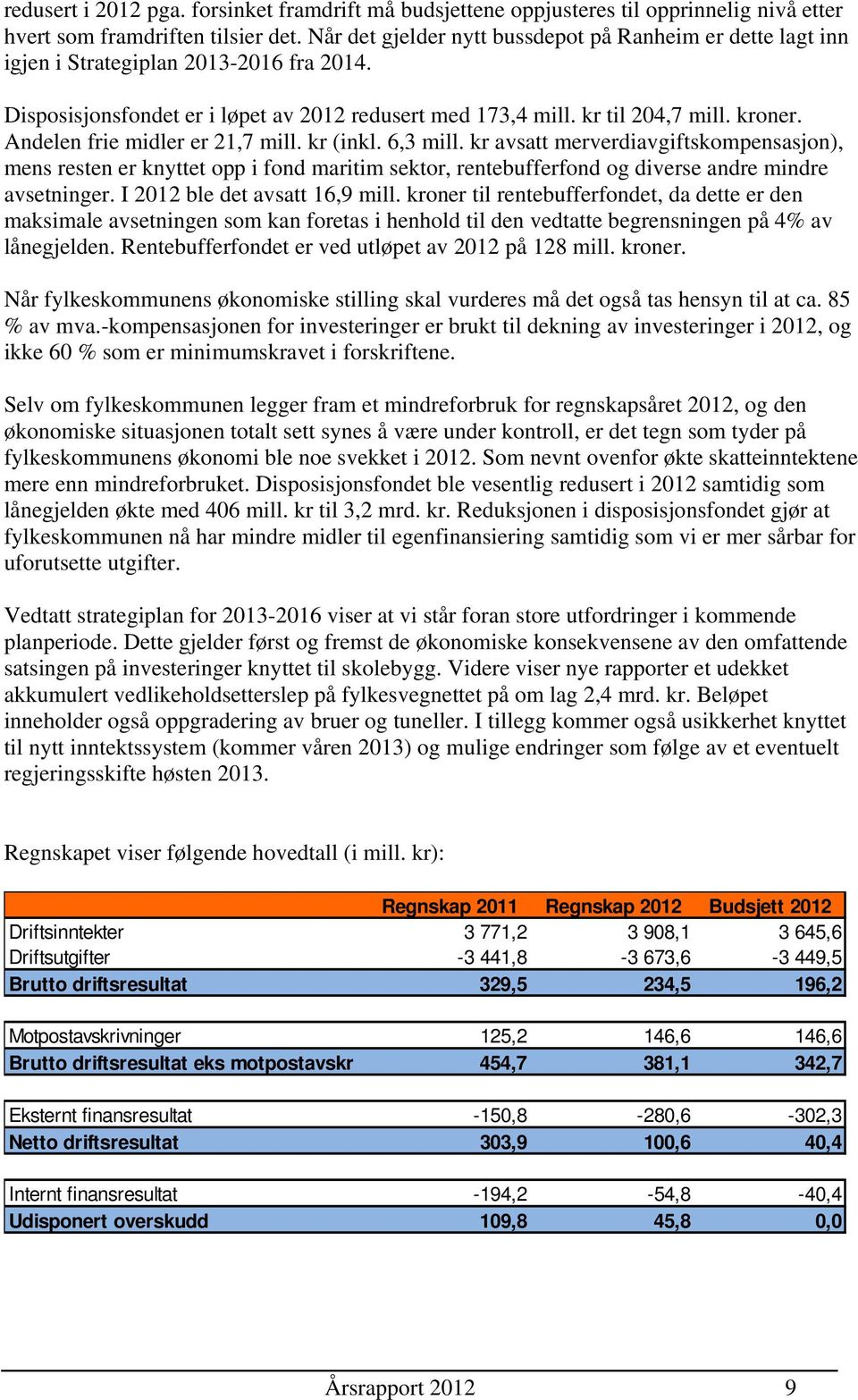 Andelen frie midler er 21,7 mill. kr (inkl. 6,3 mill. kr avsatt merverdiavgiftskompensasjon), mens resten er knyttet opp i fond maritim sektor, rentebufferfond og diverse andre mindre avsetninger.