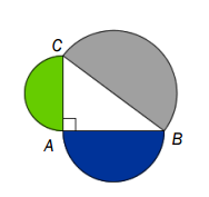 E15 (Eksamen 1P, vår 2016, del 1) Gitt trekanten ABC slik at AB = 8 og BC = 10. Se figuren ovenfor.