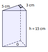 Oppgave 3 (løs denne oppgaven uten kalkulator) Et badebasseng har form som et rett firkantet prisme med lengde 6,0 meter, bredde 4,0 meter og høyde 1,5 meter. a) Hvor stort volum har bassenget?