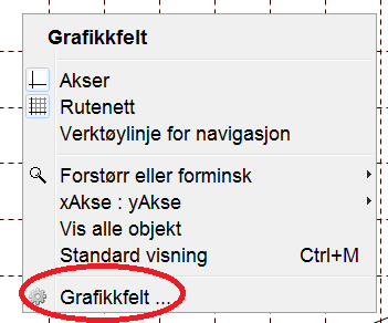 5. Bruk av Geogebra til å løse funksjonsoppgaver 5.1 Tegning av grafer i GeoGebra Geogebra kan lastes ned gratis fra internett. Skjembildene nedenfor er fra Windowsversjonen.