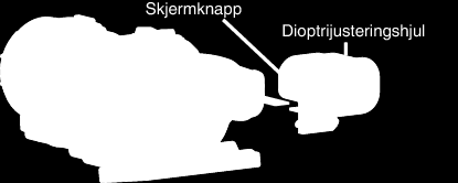 Komme i gang Feste tilbehøret Feste skulderstroppen Sette på skjermhetten Sett på skjermhetten hvis det er vanskelig å se det som står på skjermen, på grunn av sollys Sett haken som befinner seg