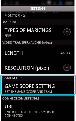 Bruke Wi-Fi Del MONITORING LOC INFO TRANS INT TYPES OF MARKINGS LENGTH RESOLUTION (pixel) GAME SCORE SETTING URL HTTP AUTHORIZATION NOT TO SLEEP MODE HELP LICENSE AGREEMENT Detaljer Slår på/av