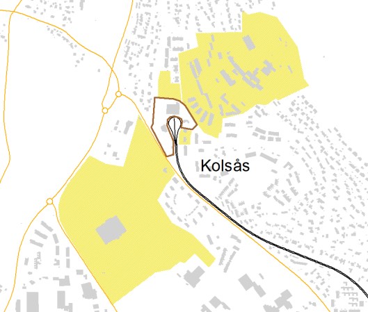 Kolsås Ny boligutvikling i hovedsak som utbygging av LNFområde (Løken gård), transformasjon av Kolsås leir, transformasjon av næringsområder (hagesenter mm.), parkeringsarealer samt senterutvikling.