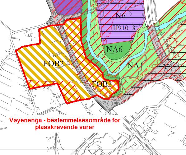 Det foreslås at områdene avgrenses og defineres i kommuneplanen som bestemmelsesområder for plasskrevende handel. Dette vil gi forutsigbarhet for hvor denne type handel kan lokaliseres i fremtiden.