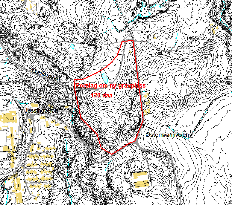 Fossum-Ila-området er i hovedsak fra nevnte p-plass og på veien opp til Østernvann og fra Skytterkollen.