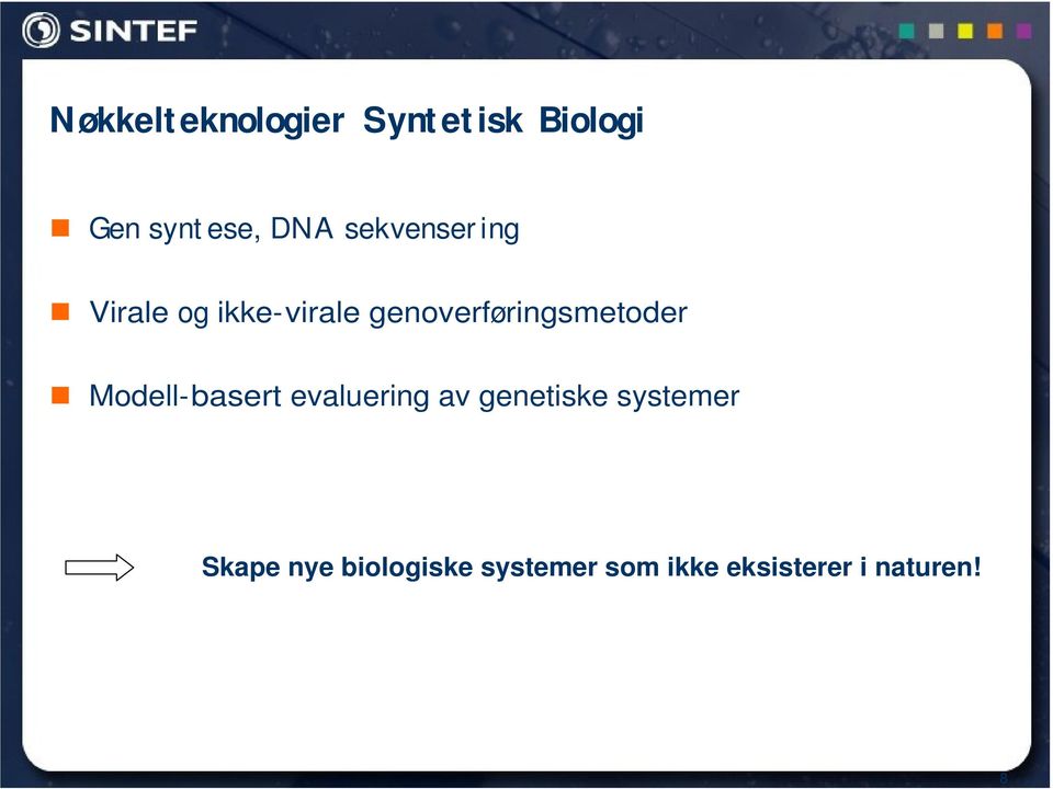 genoverføringsmetoder Modell-basert evaluering av