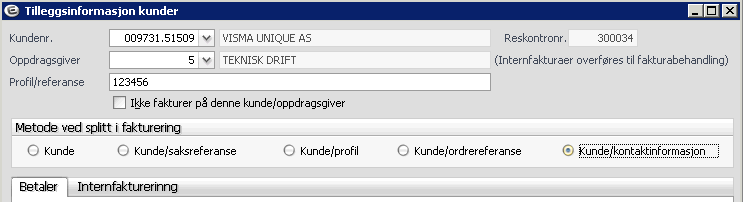 Dette er hovedfakturering av en termin. Denne rutinen oppretter også terminen i registeret for kjørte terminer.