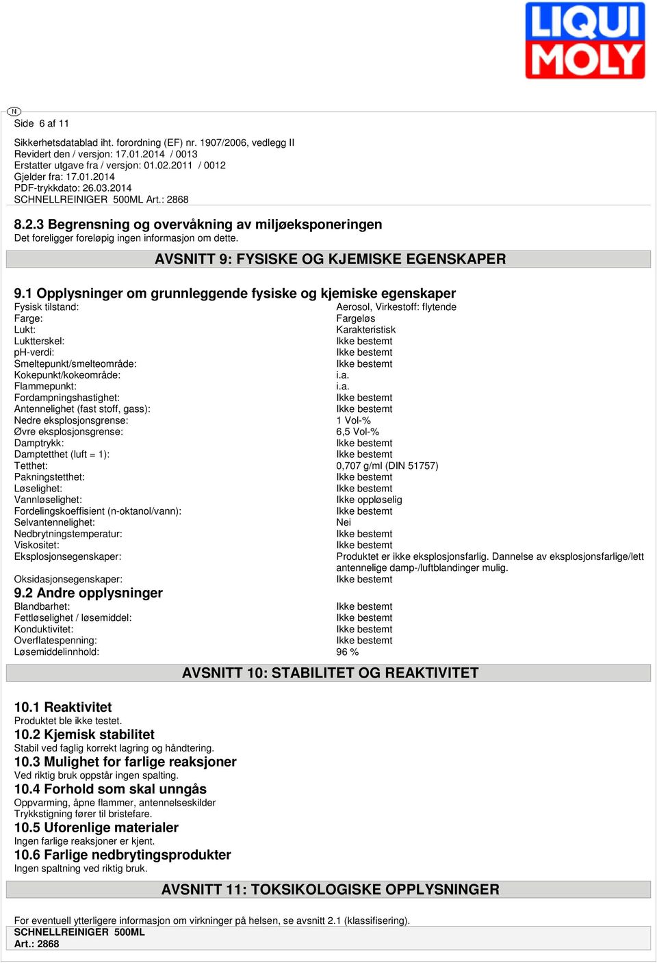 Kokepunkt/kokeområde: i.a.