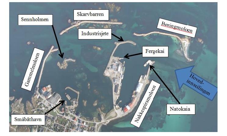 3 SYSTEMBESKRIVELSE Hensikten med dette kapittelet er å synliggjøre hvordan situasjonen i dag er ved Andenes fiskerihavn samt beskrive planlagt tiltak. 3.1 Andenes havn Figur 3.