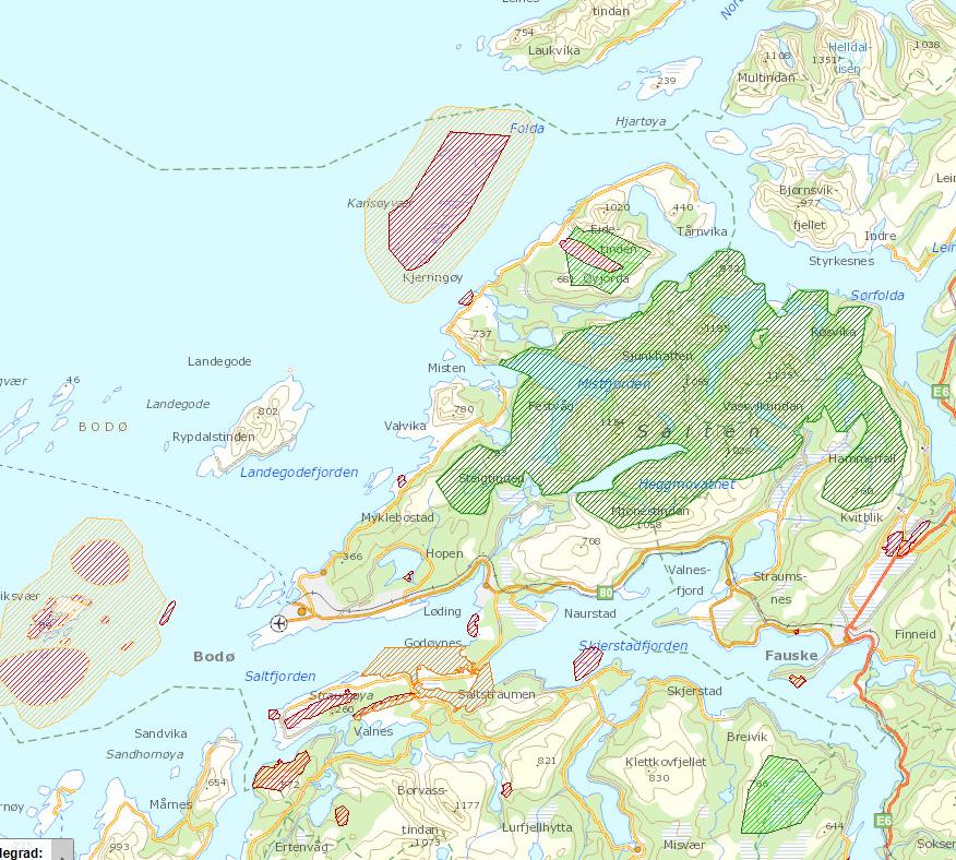 Naturvernområder Områder vernet etter naturmangfoldloven m.fl.