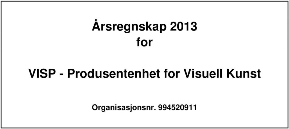 for Visuell Kunst