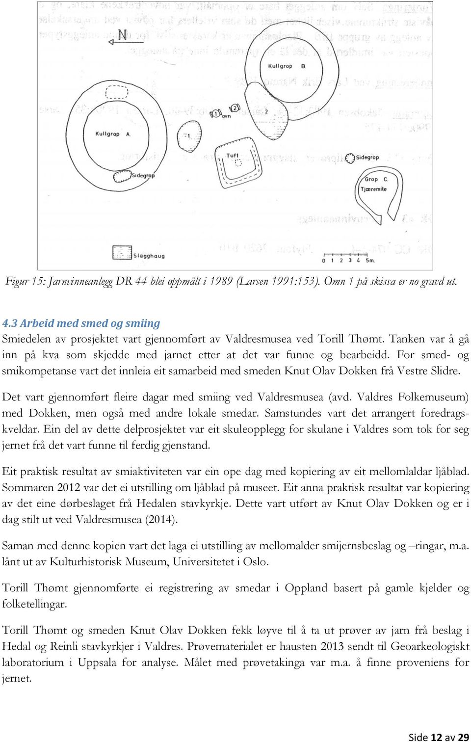 Det vart gjennomført fleire dagar med smiing ved Valdresmusea (avd. Valdres Folkemuseum) med Dokken, men også med andre lokale smedar. Samstundes vart det arrangert foredragskveldar.