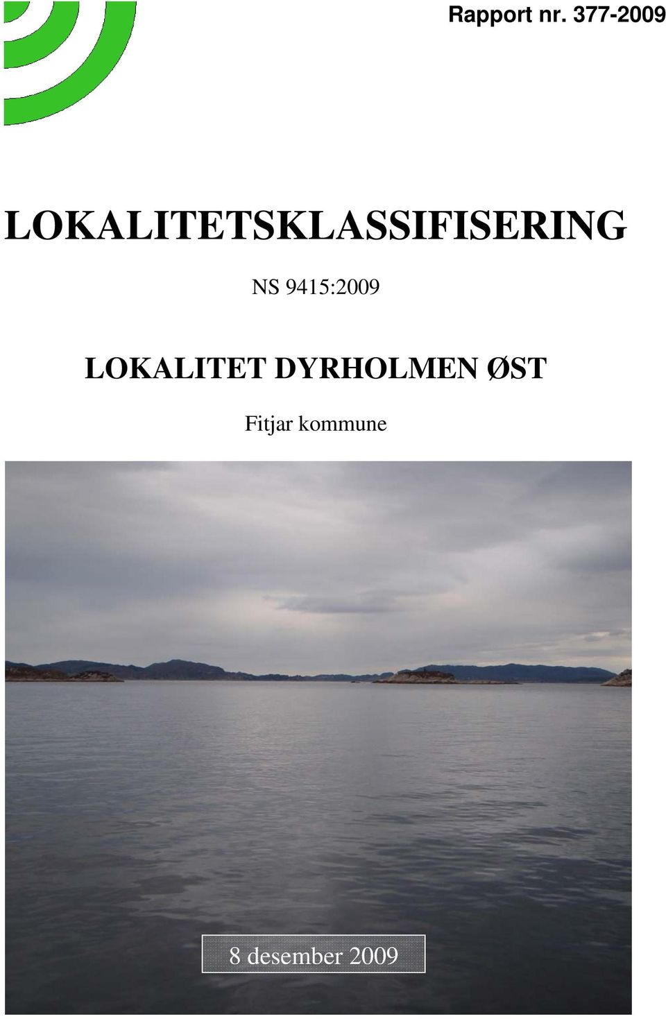 LOKALITETSKLASSIFISERING NS