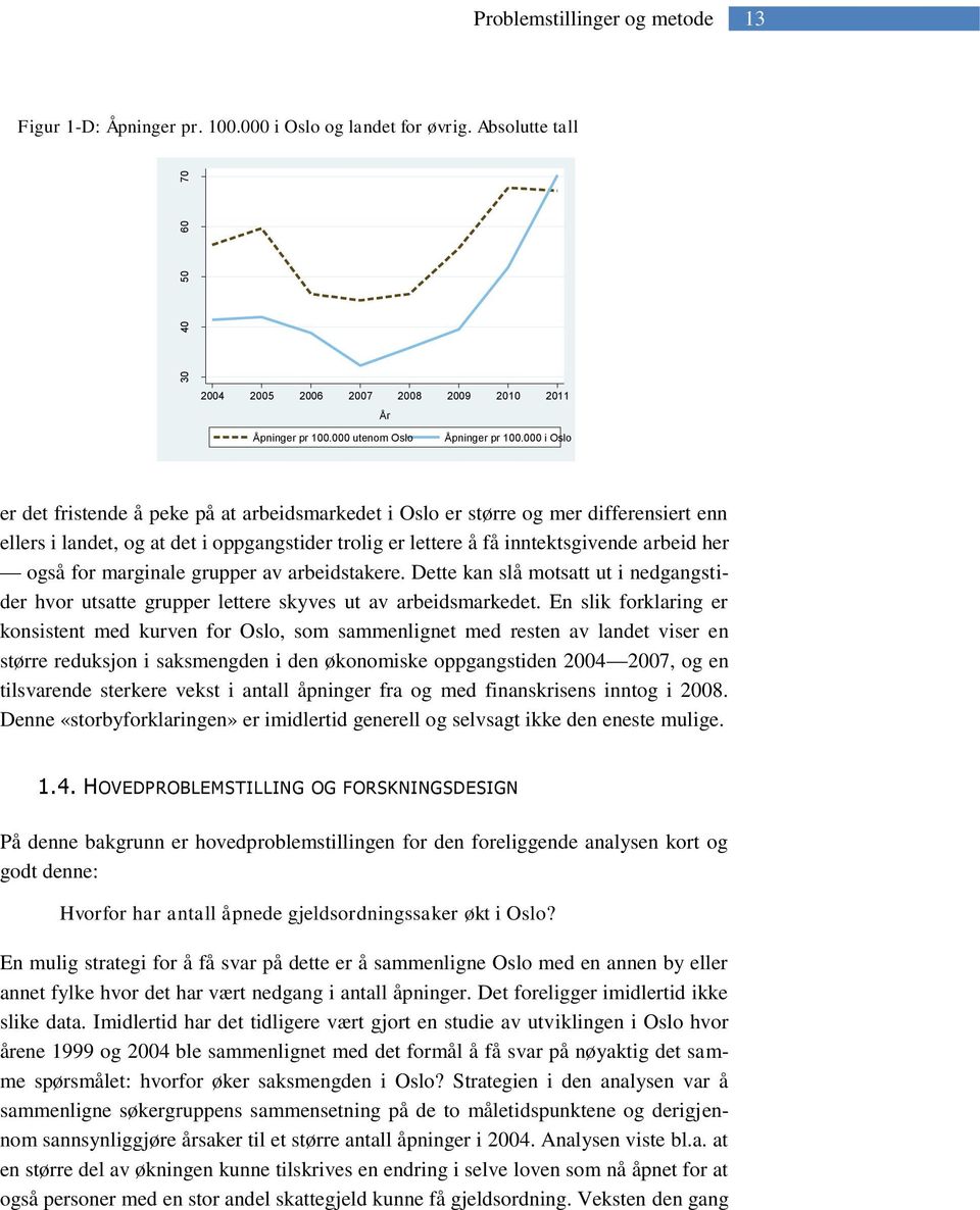 000 i Oslo er det fristende å peke på at arbeidsmarkedet i Oslo er større og mer differensiert enn ellers i landet, og at det i oppgangstider trolig er lettere å få inntektsgivende arbeid her også