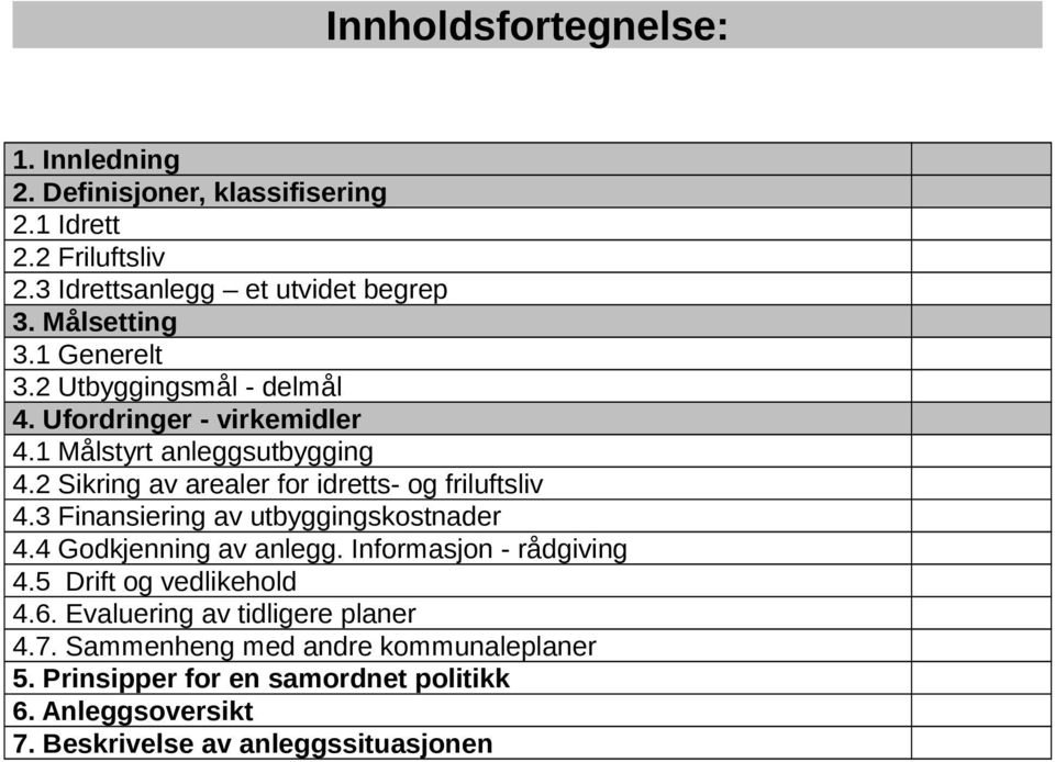 2 Sikring av arealer for idretts- og friluftsliv 4.3 Finansiering av utbyggingskostnader 4.4 Godkjenning av anlegg. Informasjon - rådgiving 4.