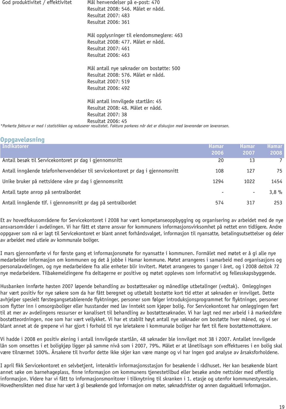 Resultat 2007: 38 Resultat 2006: 45 *Parkerte faktura er med i statistikken og reduserer resultatet. Faktura parkeres når det er diskusjon med leverandør om leveransen.