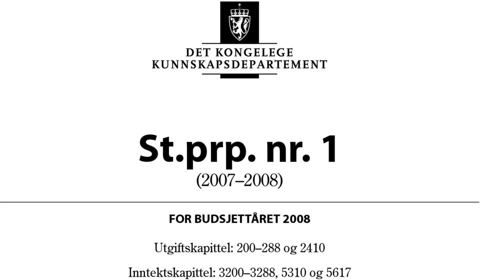 2008 Utgiftskapittel: 200 288