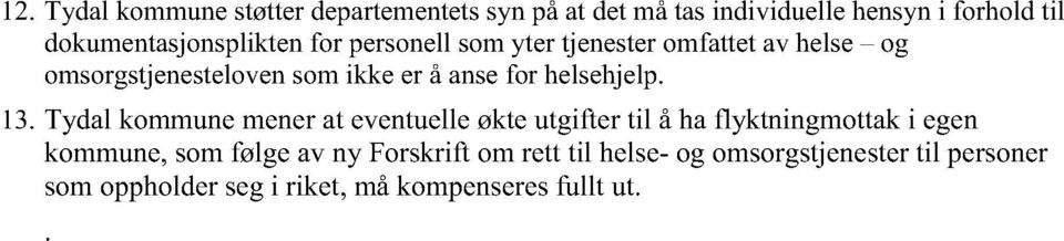 å ansefor helsehjelp. 13.