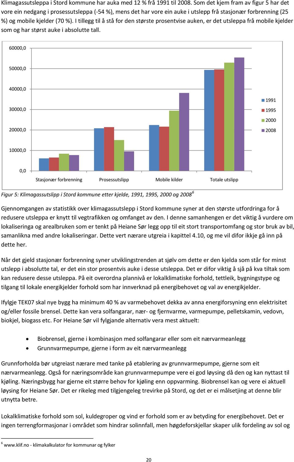 I tillegg til å stå for den største prosentvise auken, er det utsleppa frå mobile kjelder som og har størst auke i absolutte tall.