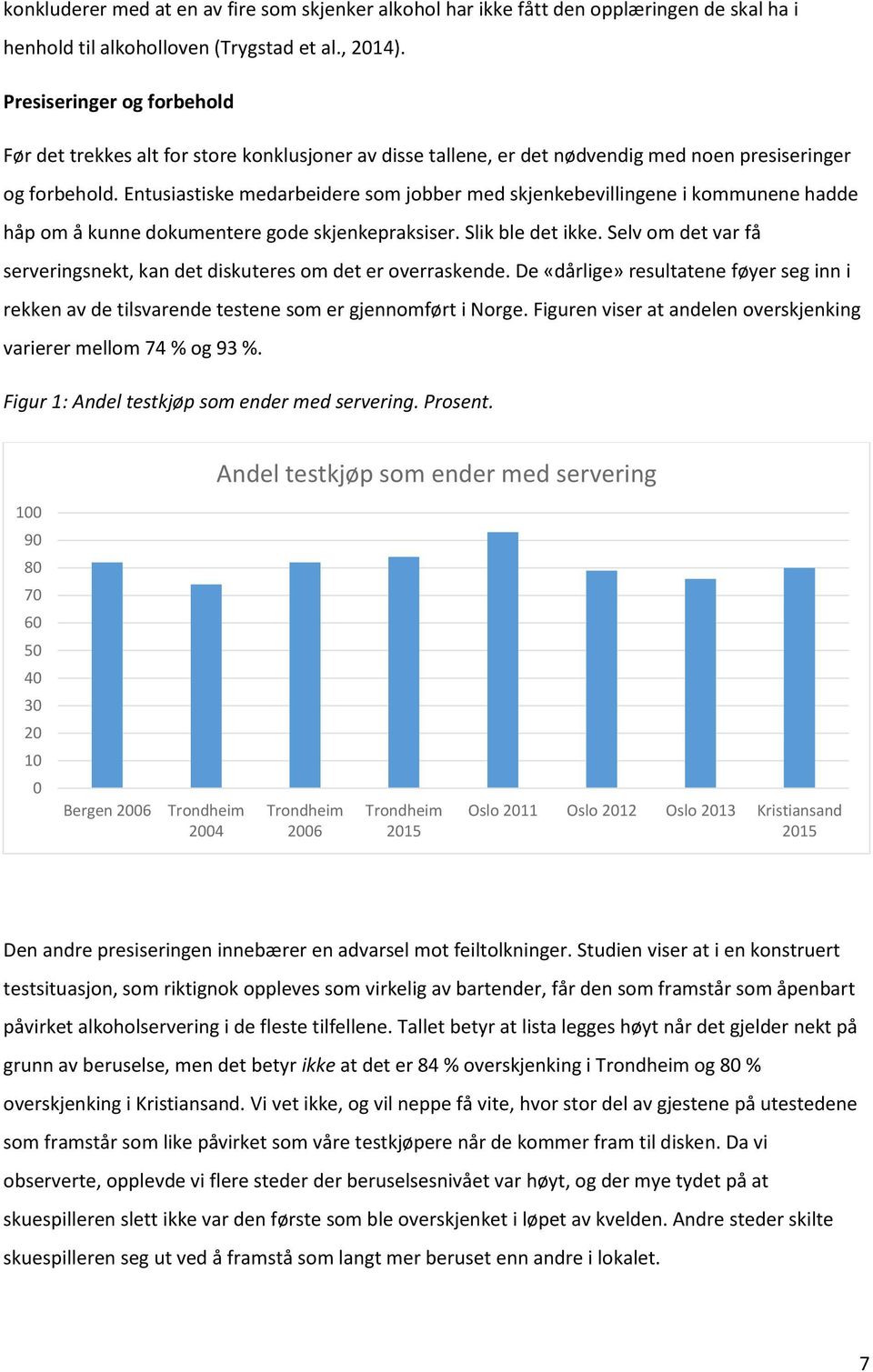 Entusiastiske medarbeidere som jobber med skjenkebevillingene i kommunene hadde håp om å kunne dokumentere gode skjenkepraksiser. Slik ble det ikke.