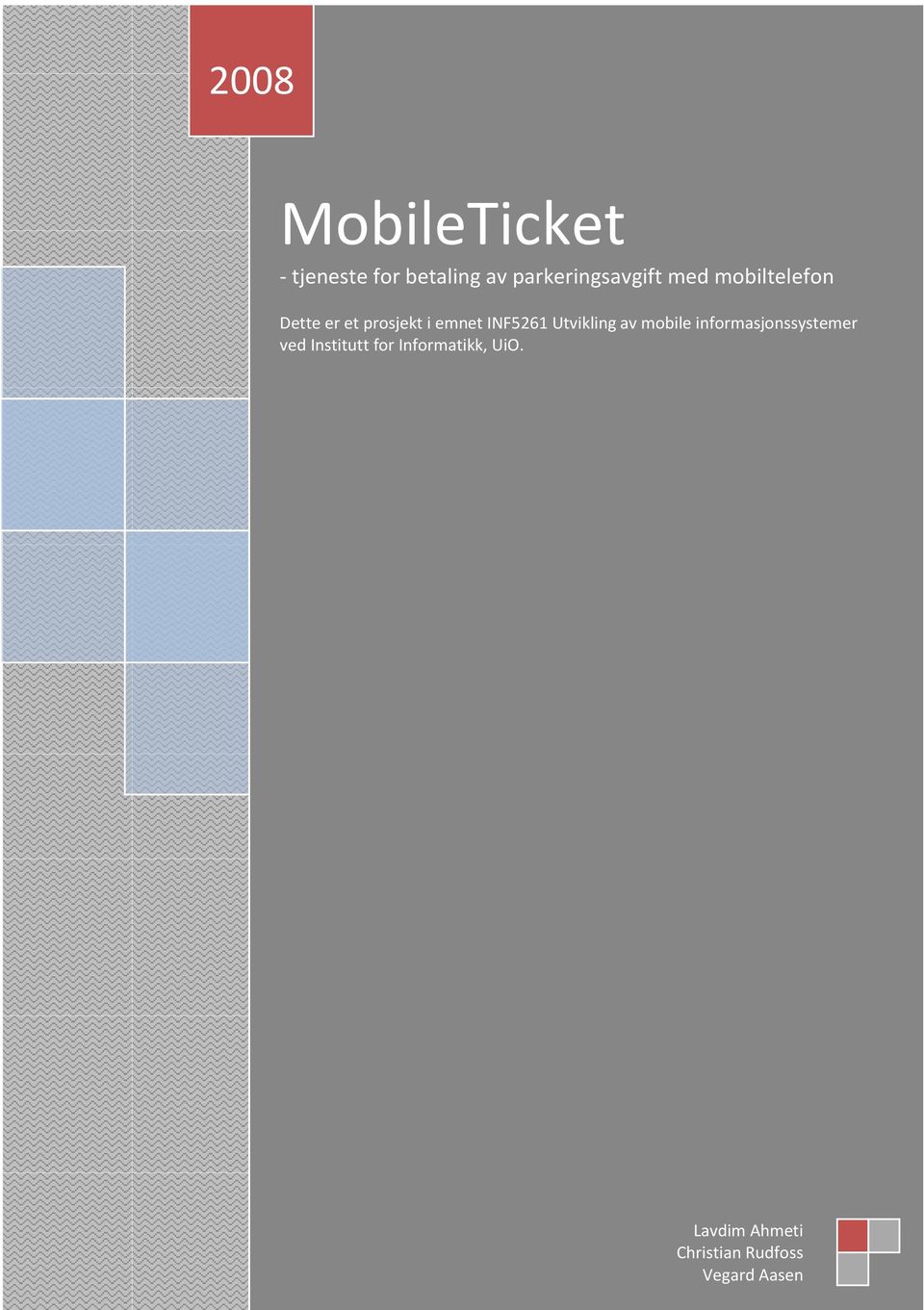 emnet INF5261 Utvikling av mobile informasjonssystemer ved