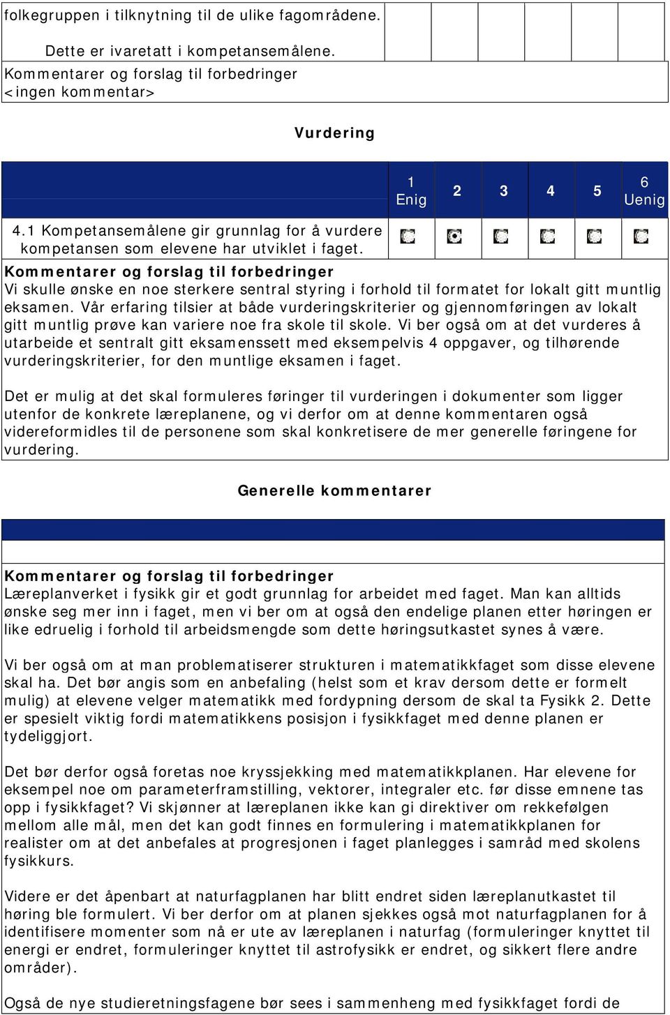 Vår erfaring tilsier at både vurderingskriterier og gjennomføringen av lokalt gitt muntlig prøve kan variere noe fra skole til skole.