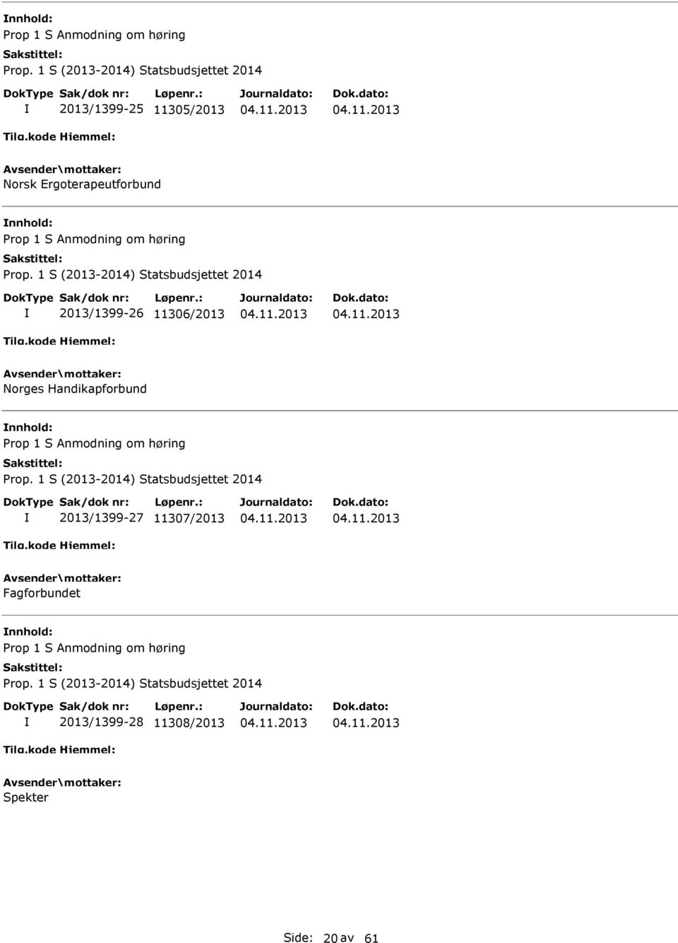 Norges Handikapforbund nnhold: 2013/1399-27