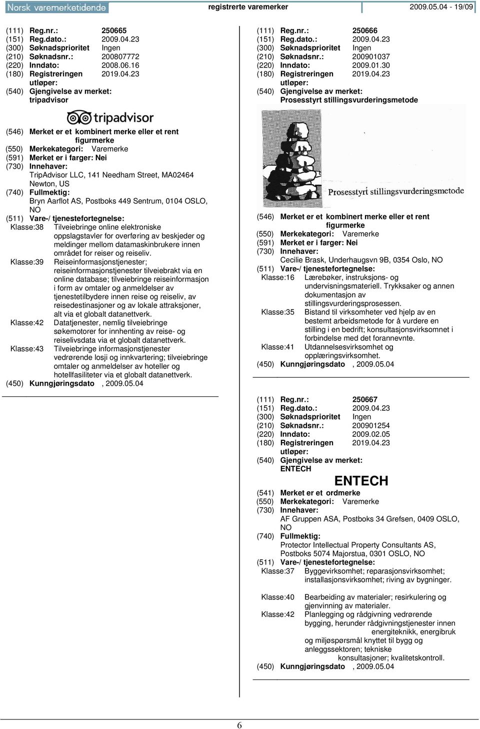 23 (210) Søknadsnr.: 200901037 (220) Inndato: 2009.01.30 (180) Registreringen 2019.04.