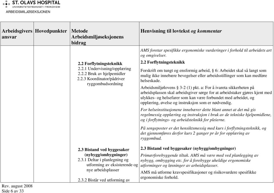 a: For å ivareta sikkerheten på arbeidsplassen skal arbeidsgiver sørge for at arbeidstaker gjøres kjent med ulykkes- og helsefarer som kan være forbundet med arbeidet, og opplæring, øvelse og