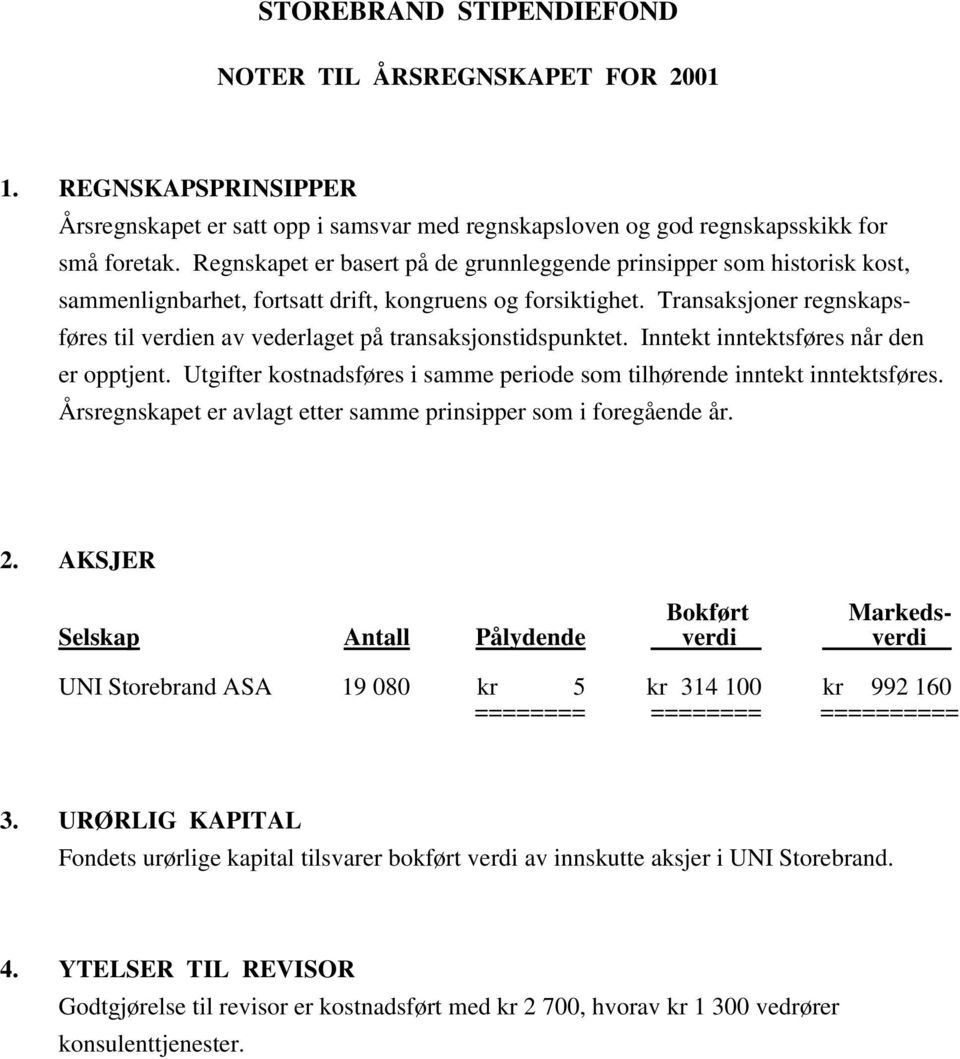 Transaksjoner regnskapsføres til verdien av vederlaget på transaksjonstidspunktet. Inntekt inntektsføres når den er opptjent.