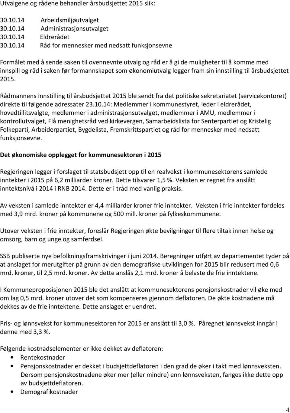 14 Administrasjonsutvalget 30.10.