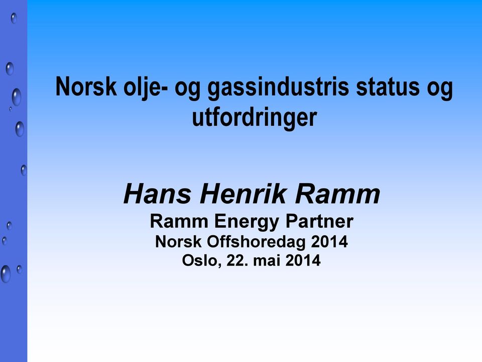 Henrik Ramm Ramm Energy Partner