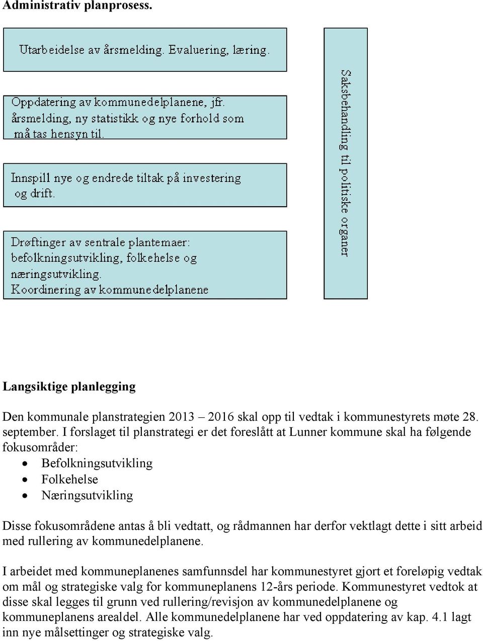 har derfor vektlagt dette i sitt arbeid med rullering av kommunedelplanene.