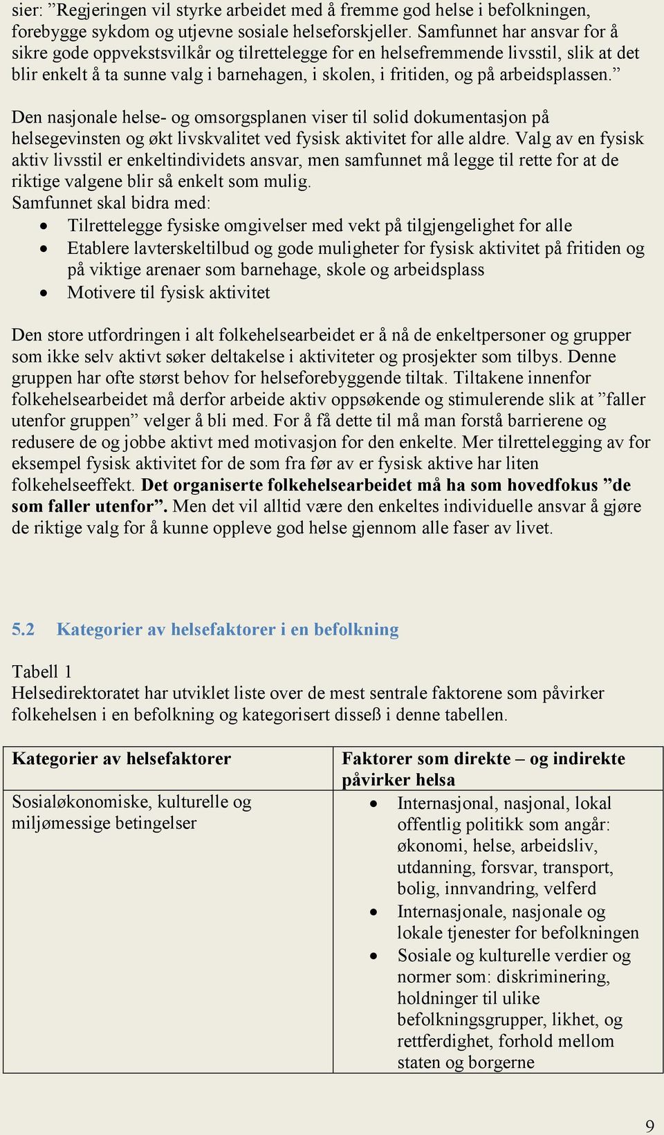 Den nasjonale helse- og omsorgsplanen viser til solid dokumentasjon på helsegevinsten og økt livskvalitet ved fysisk aktivitet for alle aldre.