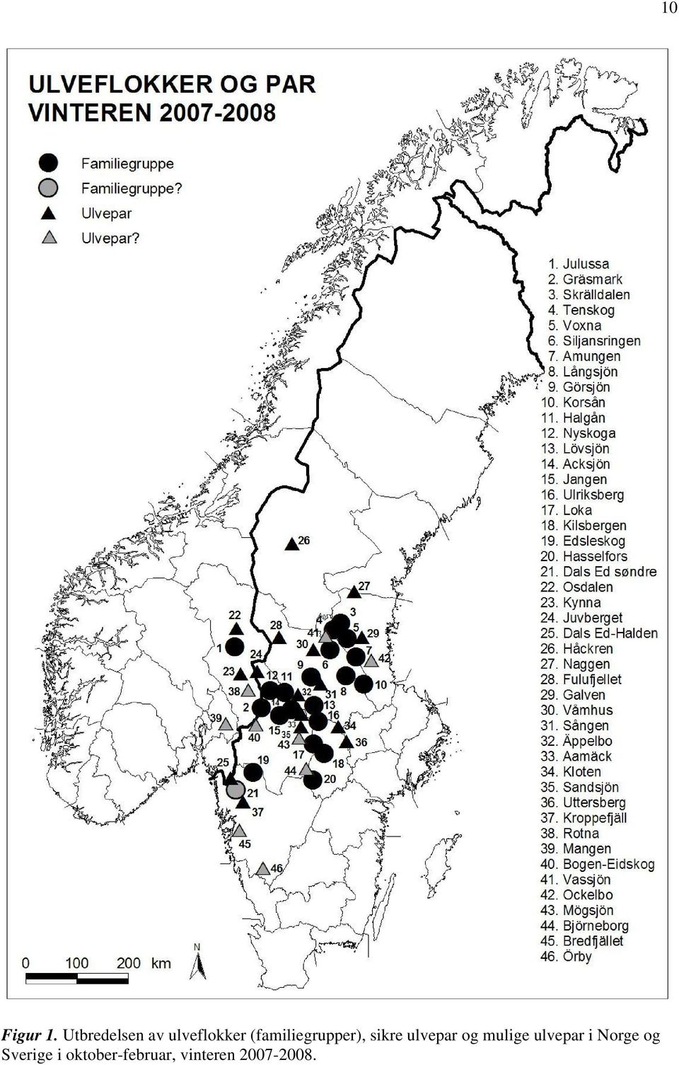 (familiegrupper), sikre ulvepar og