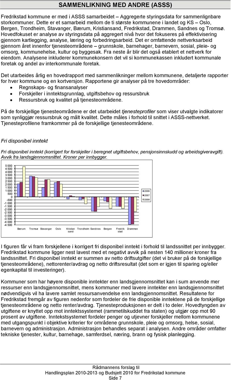 Hovedfokuset er analyse av styringsdata på aggregert nivå hvor det fokuseres på effektivisering gjennom kartlegging, analyse, læring og forbedringsarbeid.