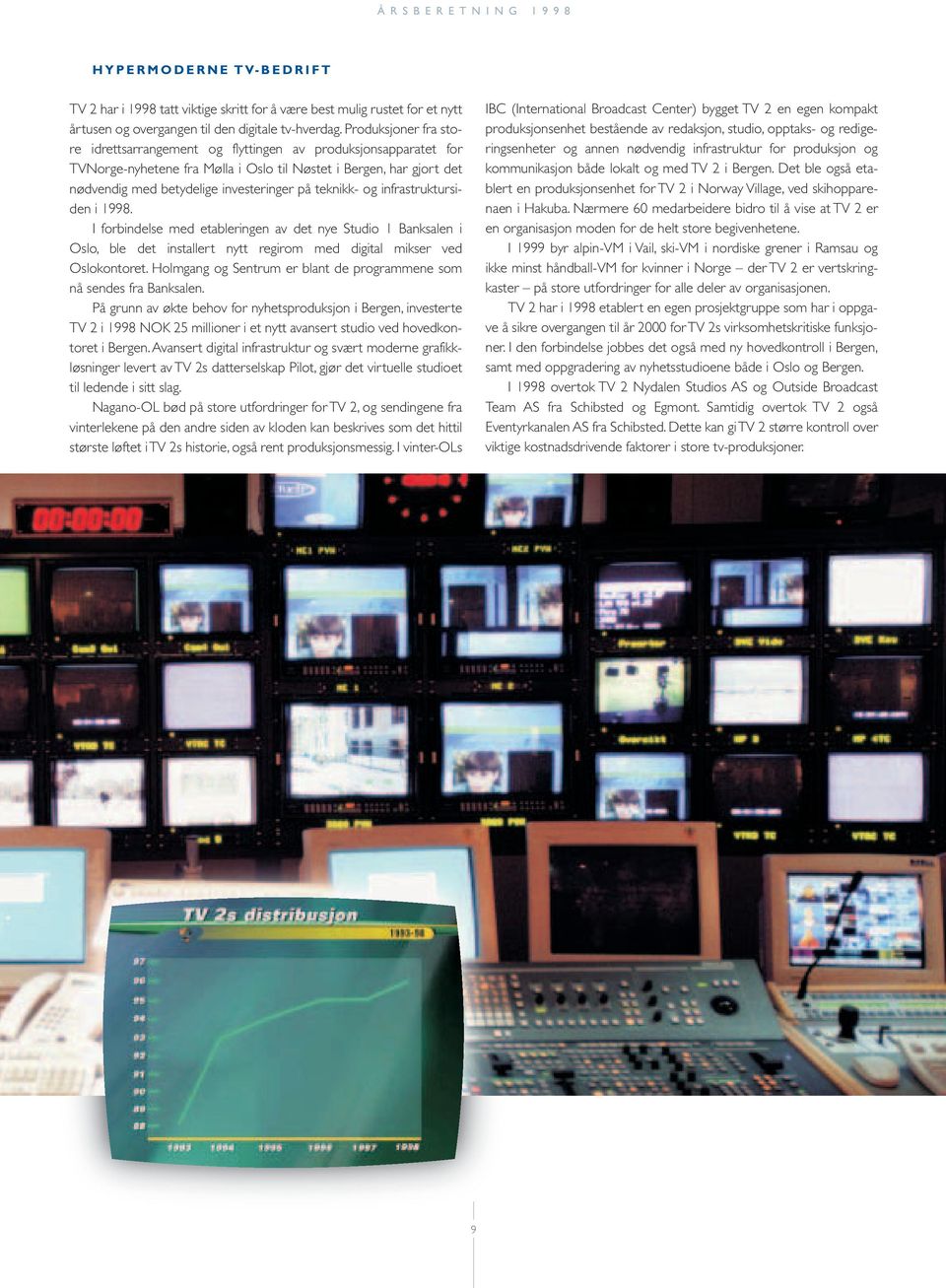 teknikk- og infrastruktursiden i 1998. I forbindelse med etableringen av det nye Studio 1 Banksalen i Oslo, ble det installert nytt regirom med digital mikser ved Oslokontoret.