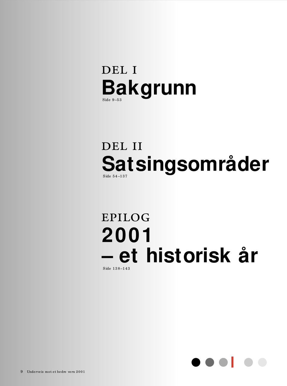 EPILOG 2001 et historisk år Side