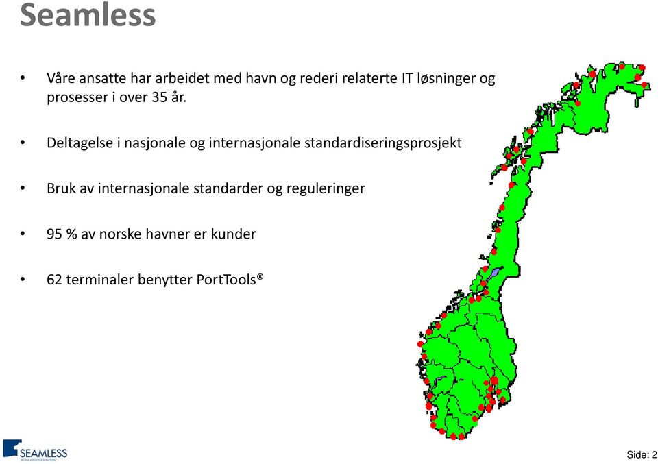 Deltagelse i nasjonale og internasjonale standardiseringsprosjekt Bruk av