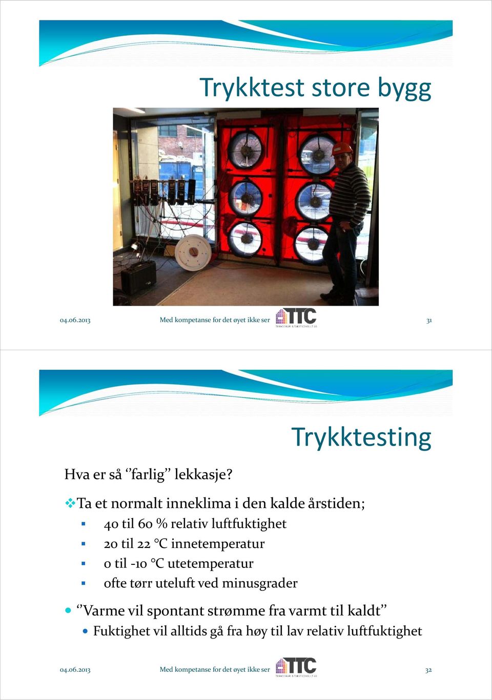 Ta et normalt inneklima i den kalde årstiden; 40 til 60 % relativ luftfuktighet 20 til 22 C innetemperatur 0