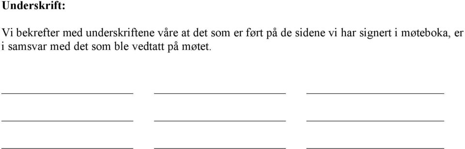 på de sidene vi har signert i