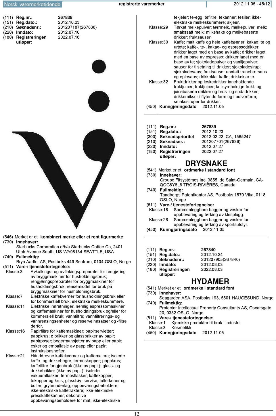 Klasse:29 Tørket melkepulver; tørrmelk, melkepulver; melk; smakssatt melk; milkshake og melkebaserte drikker; fruktsauser.