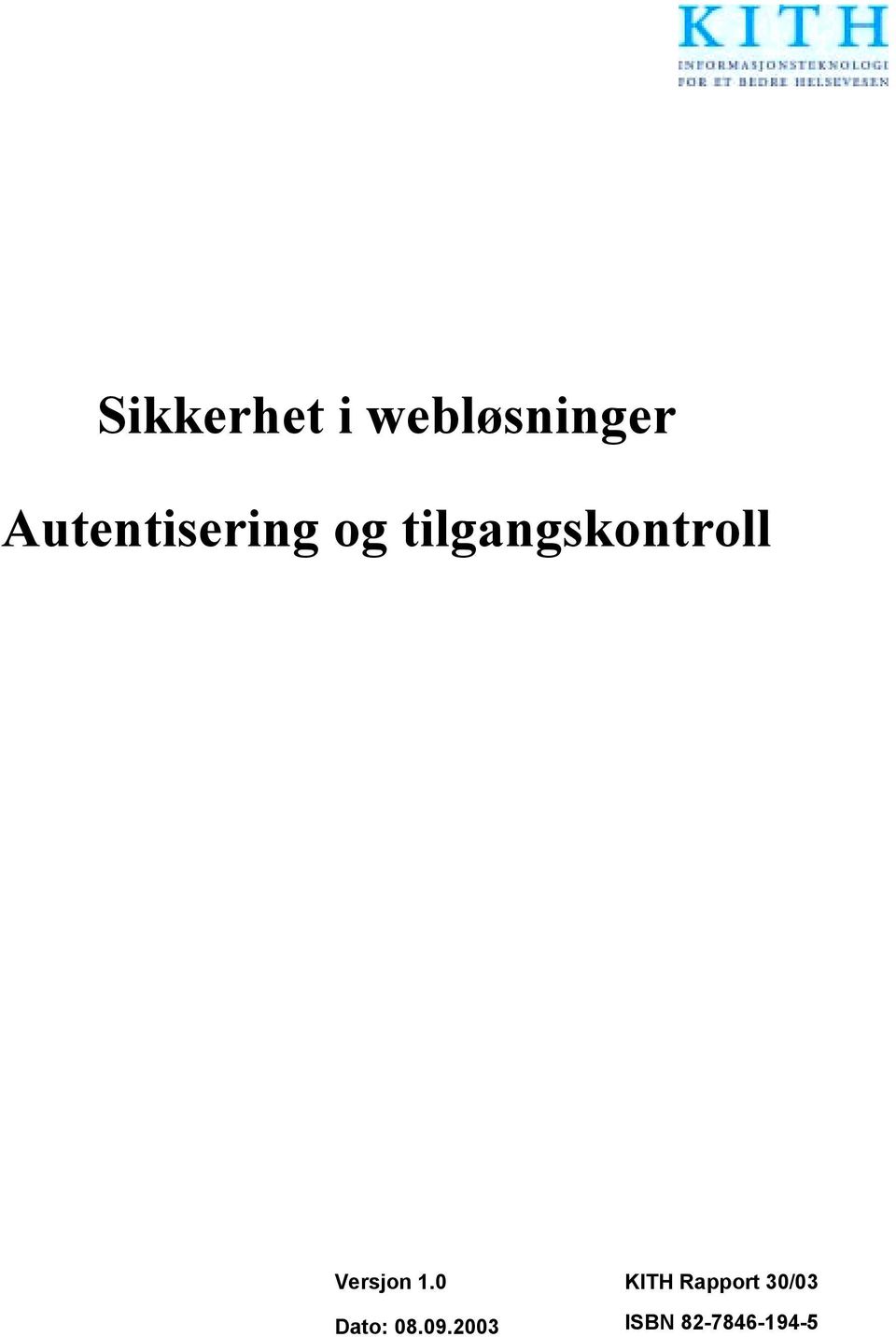 tilgangskontroll Versjon 1.