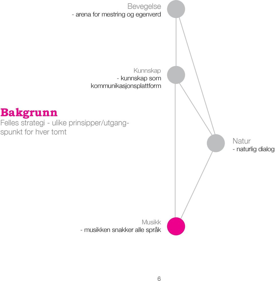 strategi - ulike prinsipper/utgangspunkt for hver tomt