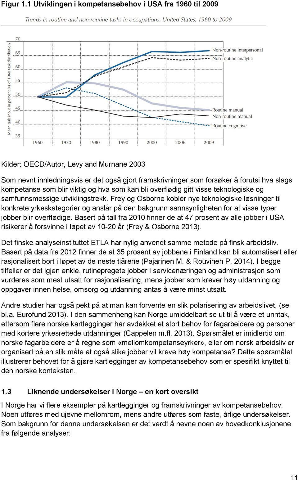 kompetanse som blir viktig og hva som kan bli overflødig gitt visse teknologiske og samfunnsmessige utviklingstrekk.