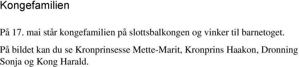 vinker til barnetoget.